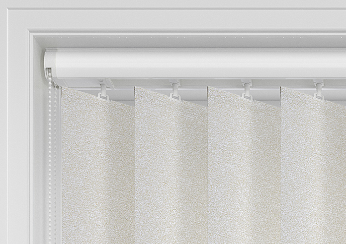 Shimmer (Blackout), Quartz Cream - Vertical Blind - Image 13